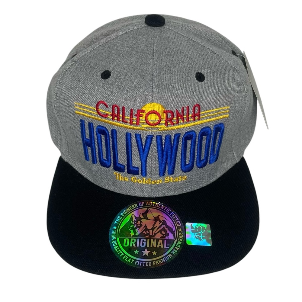 NEW Hollywood California Snapback Hat Trucker Cap The Golden State NWT One Size
